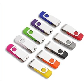SiTorque 64GB USB Flash Drives,USB2.0 Jump Drive, 10 Pack USB Thumb Drive, USB Memory Stick,USB Storage Flash Drive,Mixed Color