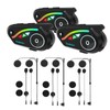 SWAREY V8 Motorcycle Bluetooth Headset 3PCS, Helmet Intercom for 3