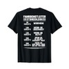 T-Shirt with German Text "Eisenbahner Zugverkehr Stundenlohn Fahrdienstleiter, black