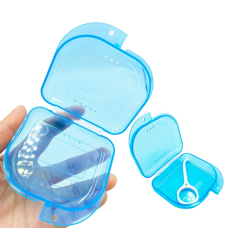 Orthodontic Retainer Case with Vent Holes - Transparent Purple &