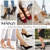 MANZI Invisible Half Toe Topper Socks Slingback Liner Socks with