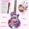 deAO Kids Electric Musical Guitar Play Set,Adjustable Height Microphone,Amplifier Set