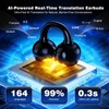 poodays AI Translation Earbuds Real Time, 164 Languages Translator Earbuds,