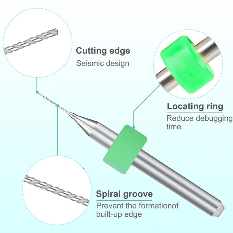DAOKAI Micro Drill Bit, PCB Drill Bit, Extra Fine Micro