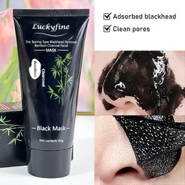 Blackhead Remover Mask, Charcoal Peel Off Face Mask, Blackhead Remover, Pore Cleaner for Men & Women, 60g.:_6 pcs (save more)