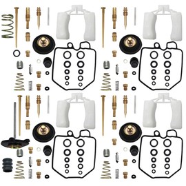 4-Pack Carburetor Rebuild Kits Carb Repair Kit w/plug Replacement for Honda CB750C CB750K 1980-1982 Nighthawk 750 CB750SC 1982-1983