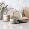 GBHOME Ceramic Dinnerware Sets for 4, 12 Pieces Stoneware Plates