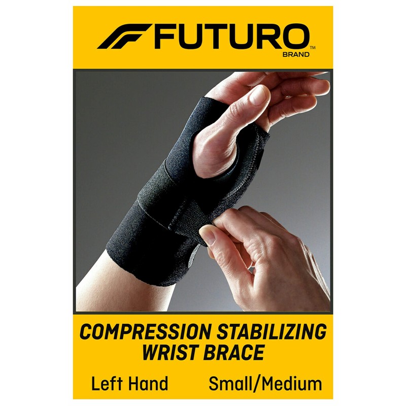 Futuro FUTURO Compression Stabilizing Wrist Brace, Left Hand, S/M