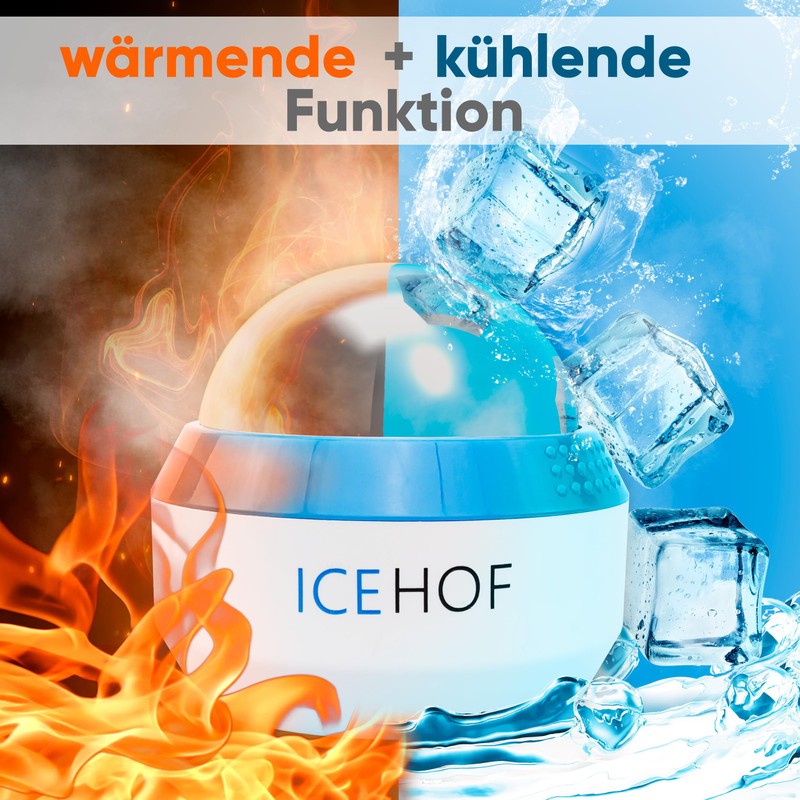ICEHOF Massage Ball with Cooling Gel - Wellness Cold/Hot Therapy