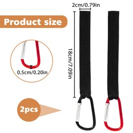 Pram Hooks, Pram Hooks, Pram Hooks, Pack of 2 Hooks for Changing Bag, Handbags, Hanging Bags, Backpacks, Purses, Pram Accessories, Universal Fit