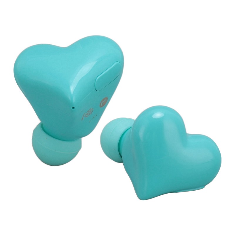 Heart Shaped Earbuds Cute Wireless Bluetooth5.3 Headphones Lightweight Noise Reduction