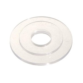B&P Lamp® Clear Plastic Washer for Crystal Fixtures