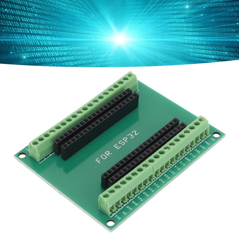 2Pcs ESP32 Breakout Board 38 Pin 2 in 1 Dual