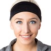 Hipsy Adjustable & Stretchy Crushed Xflex Wide Headbands for Women