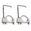 2 Pcs 4" Exhaust Clamp with Hanger,Heavy Duty Exhaust Hanger