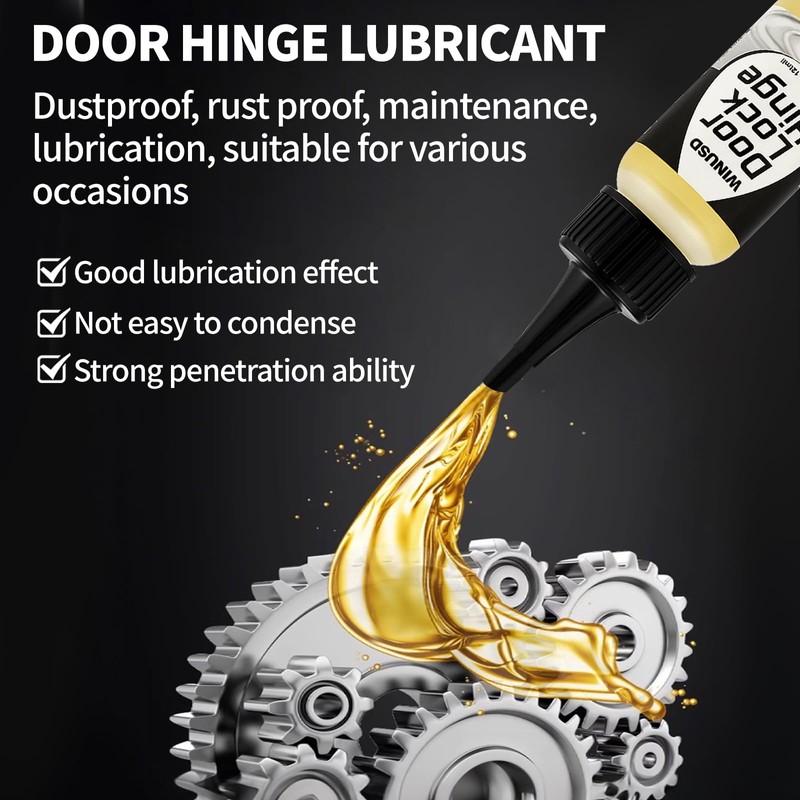 Door Hinge Lubricant Needle Oiler | 2 oz Lock Lube