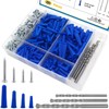 Conical Concrete Wall Anchors and Screws Assortment Kit, 228 Pcs