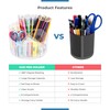 Fab Glass and Mirror Clear Acrylic Pen Holder – Multi-Function