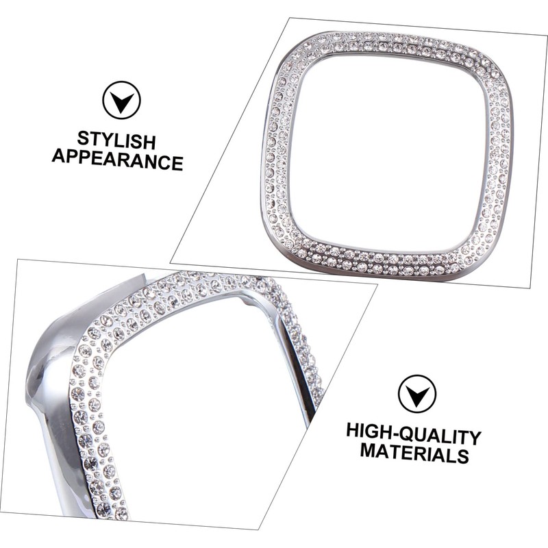 Operitacx Smart Watch Protective Case for Sense Full Coverage Plated