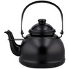 Haas Designs Stovetop Kettle, Matte Black, 1.5L Mini Retro Kettle