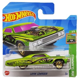 Hot Wheels - Layin 'Lowrider - HW Slammed 3/5 - HKJ08 - Short Card - Light Green Metallic - Mattel 2023 - 1:64
