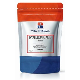 VITA PHARMA Hyaluronic Acid 400mg 120 Capsules | Skin | Joints | Mobility