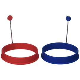 Mrs. Anderson’s Baking Silicone Fried and Poached Egg and Pancake Cooking Rings, Round Shaped, Nonstick, 4-Inch x .75-Inch, Set of 2