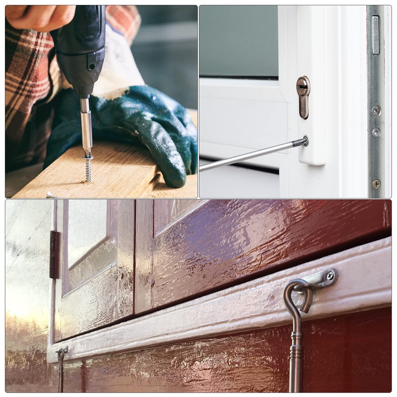 sourcing map 100pcs ST3.5x15mm White Flat Head Phillips Self-Tapping Screws