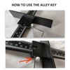 ASCENDAS Cabinet Hardware Jig Tool Adjustable Drill Template Guide Aluminum