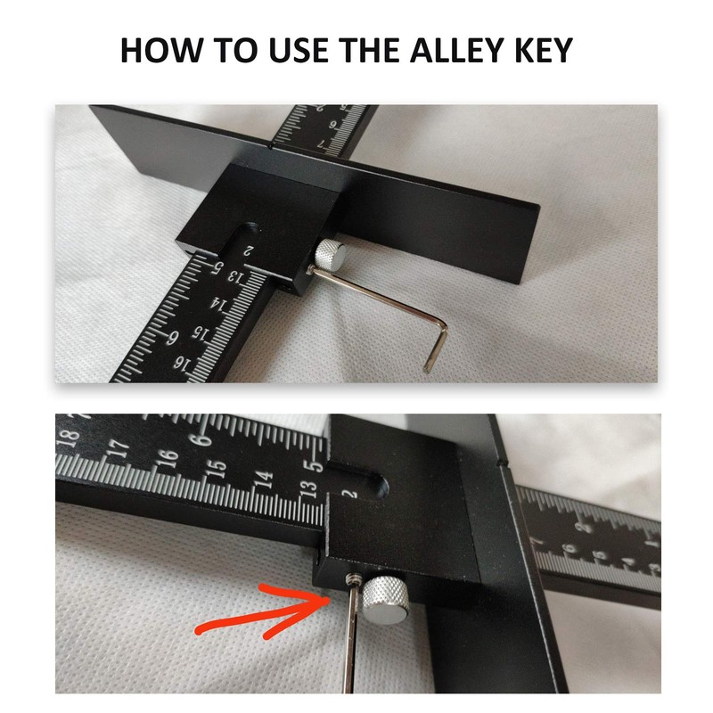 ASCENDAS Cabinet Hardware Jig Tool Adjustable Drill Template Guide Aluminum