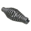 Large Grip Spring Stove Handle, Bare Steel Finish, Tapered at