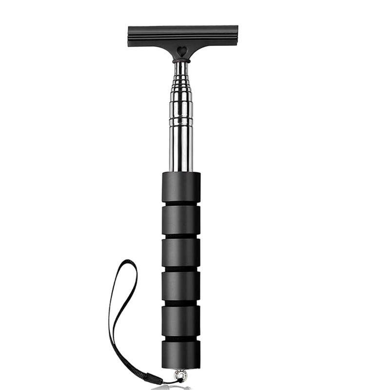 Extendable Car Mirror Squeegee for Rainwater Removal – Retractable Rubber