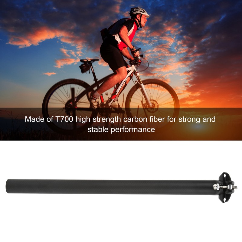 Bike Seat Post Lightweight Version Seatpost 27.2mm Carbon Fiber Seat