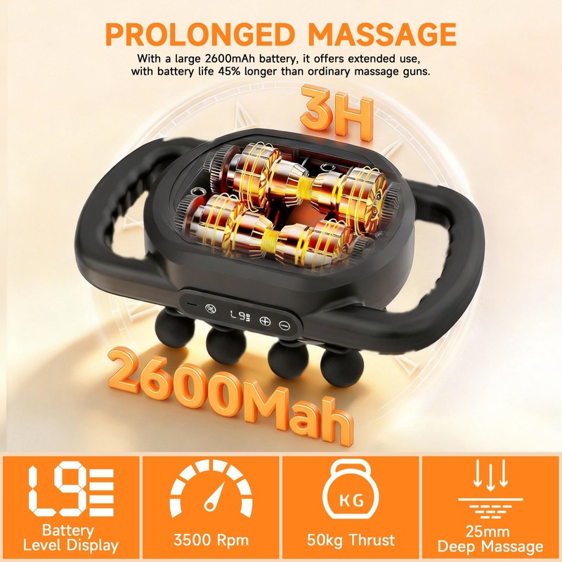 12 Head Massage Gun Deep Tissue,Electric Back Muscle Percussion Massager