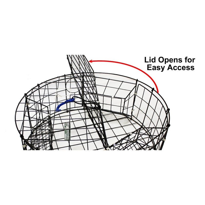 KUFA Vinyl Coated Round Crab Trap & Accessory Kit (100'