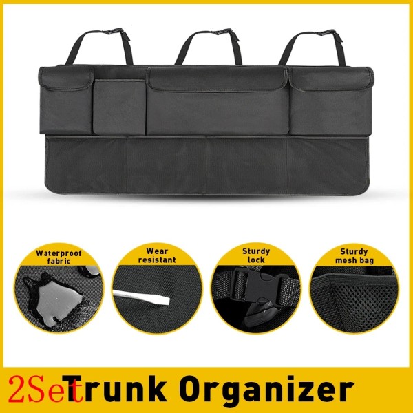 Unbranded Car Cargo Net Trunk Organizer Hanging Back seat Storage