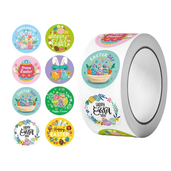 Easter Stickers Easter Bunny Sticker Roll,Easter Theme Scrapbooking Stickers -