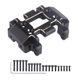 HobbyPark 22.5g Brass Skid Plate for Redcat Ascent-18 Transmissions Mounting Upgrades Parts Redcat 1/18 RC Crawler Parts Heavy Duty Accessories Replacement Black Coating