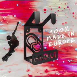 MEOLLO Skateboard rack (100% Steel) (2 X Black)