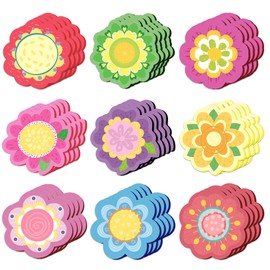 36 Pad Spring Sticky Notes Flowers Memo Pads Floral Self Stick Notepads Sticky Notes Colorful Sticky Notepads for School Office Home Supplies Students Teachers Gift Goodies Bag Fillers