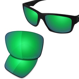 SAUCER Premium Replacement Lenses for Oakley Jupiter Squared OO9135 Sunglasses, Jade Green Polarized, One Size
