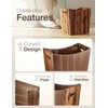 Tidita 3 Gallons Rectangular Wastebaskets - Acacia Wood Waste Basket