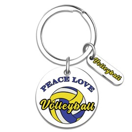 XzmaaoX Volleyball Keychain Gifts For Girls Boys Cool Volleyball Coach Gifts For Him Her Volleyball Team Gifts For Volleyball Lover Player Volleyball Themed Stuff Birthday Christmas Gifts