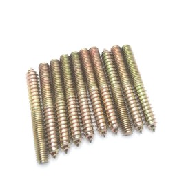 Hanger Bolt M10x80 Double Headed Bolt Self-Tapping Screw for Furniture 10Pcs