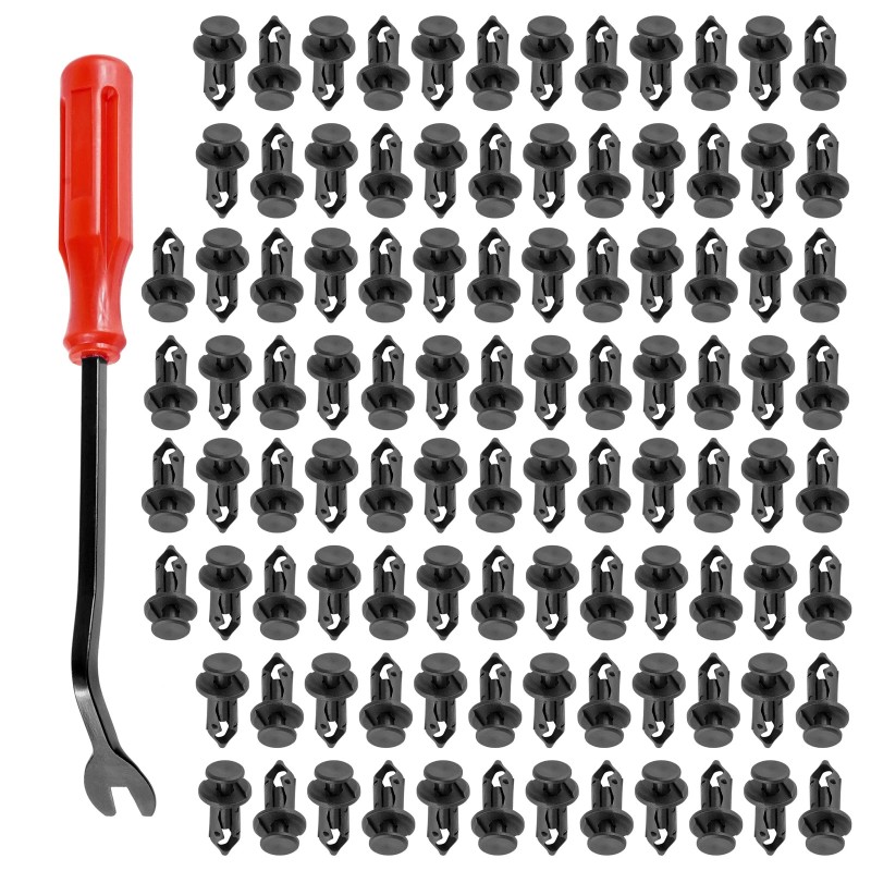 Caltric 100 Fender Rivet Clips w/ Tool for Polaris General