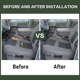 FZJDSD Gray Driver Side Bottom Replacement Cloth Seat Cover Compatible with Dodge Ram 1500 2500 3500 4500 5500 2006 2007 2008 2009 2010