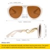SHEEN KELLY Oversized Trendy Polarized Aviator Sunglasses for Women Men