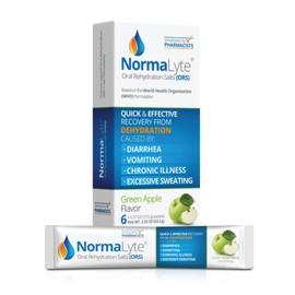 NormaLyte Apple - FSA Eligible Electrolyte Powder Packets | Clinically Studied Electrolyte Drink Mix | 6 Count Effective Hydration Sticks