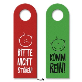 trendaffe - Do not disturb or come in door hanger with faces office work business office door