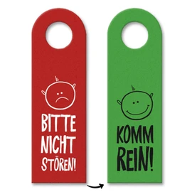 trendaffe - Do not disturb or come in door hanger with faces office work business office door